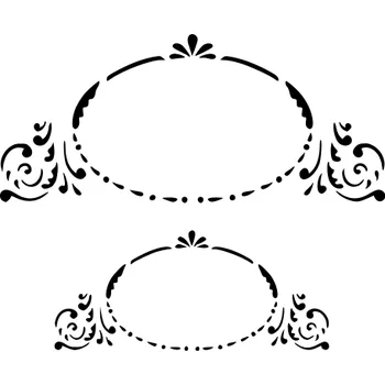 Šablona plastová pro kreativní tvoření lepící - A4 - D106