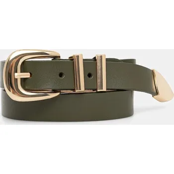 Opasek Kožený pásek Answear.LAB 2031.ijk zelená 87X, vel. 90