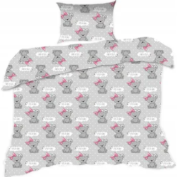 Povlečení Sada povlečení Extrapościel 100 x 135 cm šedá