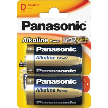 Článková baterie Baterie D (R20) alkalická PANASONIC Alkaline Power 2ks / blistr - rozbaleno - roztržený obal