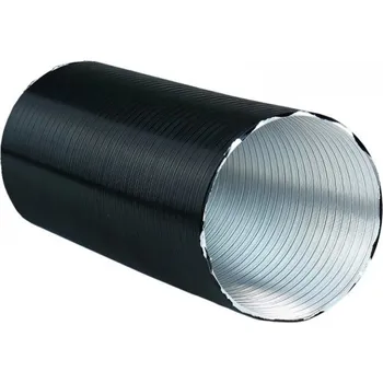 Komín Ohebné potrubí černé pro externí přívod vzduchu 100-3m