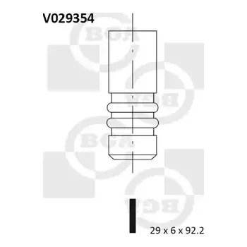 Rozvod motoru BGA Výfukový ventil BGA V029354