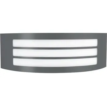 Venkovní osvětlení NOVA LUCE venkovní nástěnné svítidlo ZENITH tmavě šedý hliník bílý akrylový difuzor E27 1x12W 220-240V bez žárovky IP44 713113