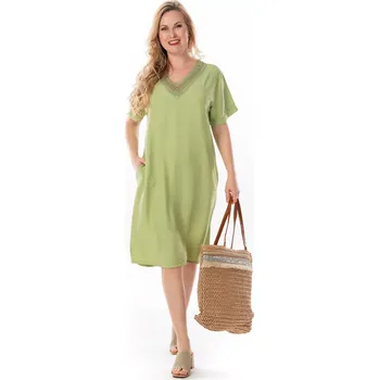 Dámské šaty Dámské šaty VENDULA 50 Světle zelená