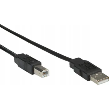 Datový kabel ROLINE USB 2.0 kabel, typ A-B, černý, 1,8 m