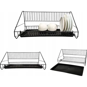 Odkapávač na nádobí Odkapávač (sušák) Pro-Drut 22 cm x 50 cm x 22 cm - ČERNÝ