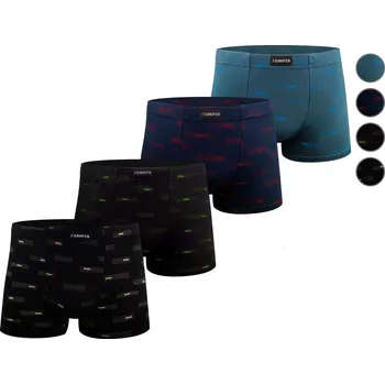 Boxerky FANNIFEN Pánské bavlněné boxerky G55479 4 ks v balení Barva: Mix, Velikost: XL