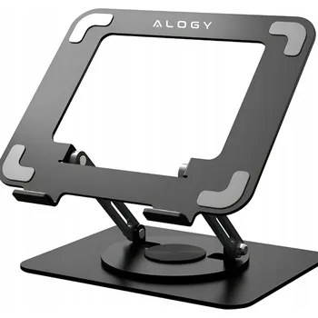 Stolek pod notebook Alogy nastavitelný otočný 360° kovový do 17.3"