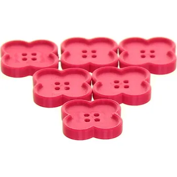 Příze Naše galanterie 3D knoflík kytička purpurový