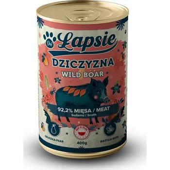 Krmivo pro psa ŁAPSIE VLHKÉ KRMIVO Zvěřina s hruškou 400g