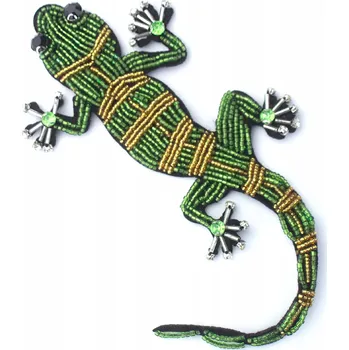 Obraz Nažehlovačka ještěrka gekon Foset s korálky