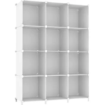 Botník Hogler 3873 Variabilní regálový systém 12 modulů, 92 x 129 x 32 cm, bílá