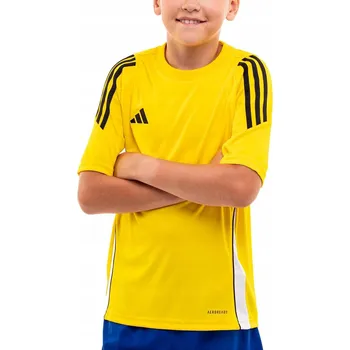 Chlapecké tričko DĚTSKÉ TRIČKO ADIDAS TIRO 24 JERSEY ŽLUTÉ IS1027 vel. 140 Cm