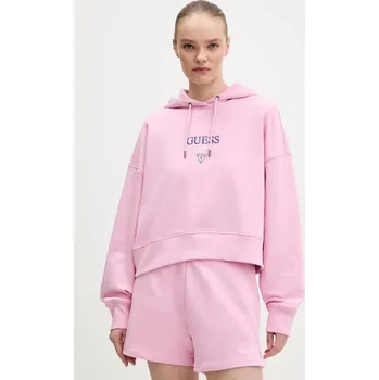 Dámská mikina Bavlněná mikina Guess Jeans W6RQ00.K68I4 růžová 30X, vel. S