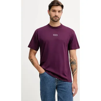 Pánská móda Bavlněné tričko Versace Jeans Couture 79GAHT08.CJ00T fialová 44X, vel. XXL