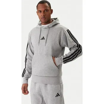 Pánská mikina adidas Mikina Essentials 3-Stripes JE6302 Šedá Regular Fit XXL