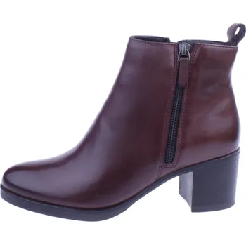 Dámské kozačky Boty 5TH AVENUE 212 hnědé dámské kožené polokozačky Velikost: 39