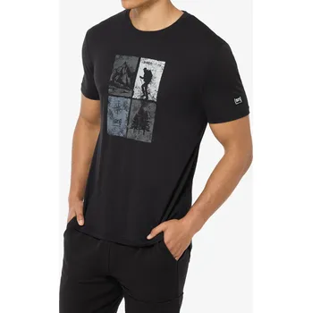 Pánské tričko Merino triko Super.natural Go Hiking Tee - jet black/various