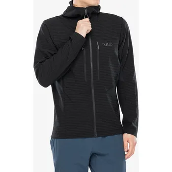 Pánská mikina Rozepínací mikina Rab Ascendor Pro Hoody - black
