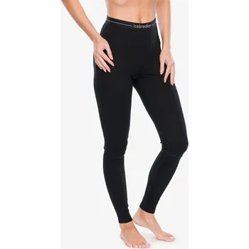 Dámské termoprádlo Dámské merino spodky ICEBREAKER Wmns ZoneKnit 200 Leggings, Black velikost: L