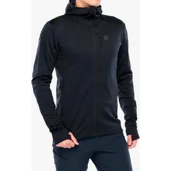 Pánská mikina Mikina s kapucí Haglofs L.I.M Mid Fast II Hood - true black