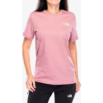 Dámská móda Bavlněné tričko dámské The North Face S/S Redbox Relaxed Tee - nostalgia rose/gravel