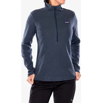 Dámská móda Dámská mikina bez kapuce Patagonia R1 Air Zip Neck - smolder blue