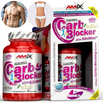 Spalovač tuku Kapsle Amix Carb Blocker, víceúčelové, bez chuti, 90 ks