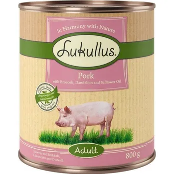 Krmivo pro psa Lukullus konzerva 800g Vepřové maso pro psy