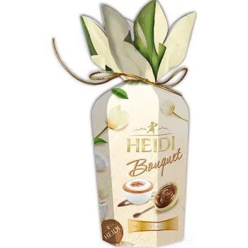 Čokoláda Heidi Bouquet Pralinky z bílé čokolády s náplní cappuccino 120g