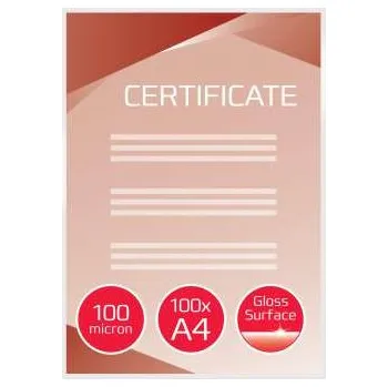 Laminátor Laminovací fólie GBC A4 - 2x 100 mic, vysoký lesk,100 ks