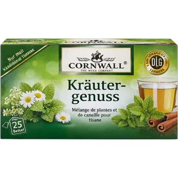 Čaj Cornwall bylinný čaj s rooibosem a skořicí 25 sáčků 50 g - originál z Německa