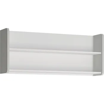 police Praktická závěsná police do dětského pokoje Flexi - Meble Wojcik Bílý Alpin Supermat / Billbergia 118x48 cm