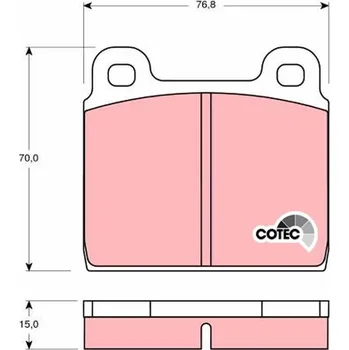 Brzdová destička Sada brzdových destiček, kotoučová brzda LUCAS GDB100