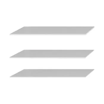 Šatní skříň Sada polic (3 ks) do dvoudvířkové šatní skříně Emy - Mebelbos Bílá 90x cm