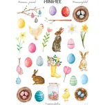 MINIMEE Papírové samolepky v aršíku A5 Velikonoce
