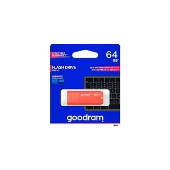 USB flash disk Flash disk GOODRAM USB 3.0 64GB bílo-oranžový