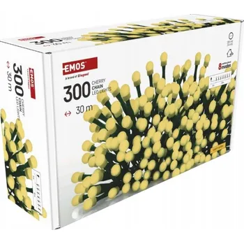 Vánoční osvětlení EMOS D5AW24 30 m 300 LED teplá bílá