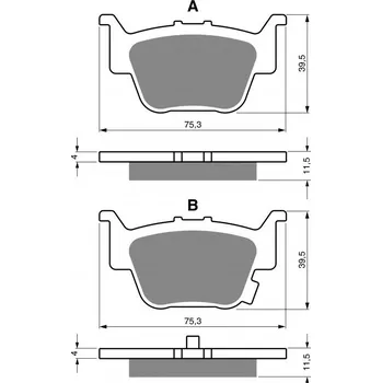 Auto-moto Brzdové destičky GOLDFREN 399 S33 OFF-ROAD REAR