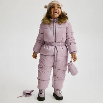 Reserved - Prošívaná zimní kombinéza se zateplením - orchidejová - 203EX-40X - 203EX-40X-80