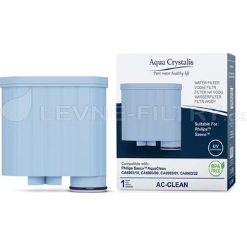 Příprava kávy Vodní filtr AQUA CRYSTALIS AC-CLEAN do kávovarů značky PHILIPS SAECO