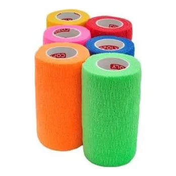 Obinadlo elast. CoPoly 10cm x 4,5m MIX NEON 12ks