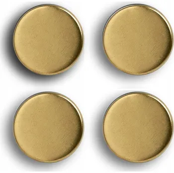 Obraz MAGNETY NA LEDNIČKU NA MAGNETICKOU TABULI 4 ks ŽLUTÉ SADA MAGNETŮ