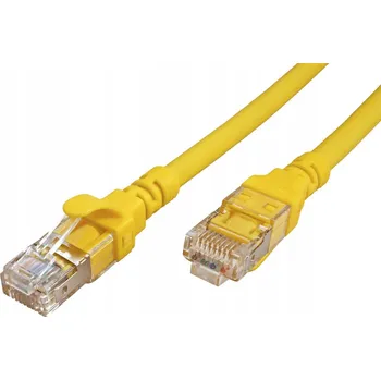 Síťový kabel Patchcord Roline S/FTP 6a RJ45 / RJ45 1 m žlutý