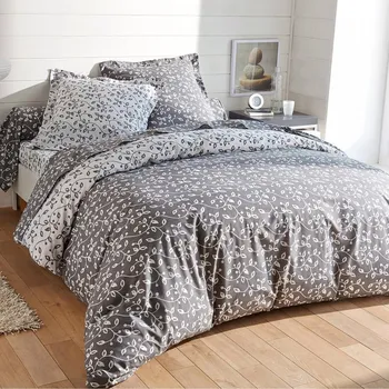 Blancheporte Povlečení Lístky, flanel Velikost: klasické prostěradlo 180x290 cm