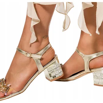 Dámské sandále Casu dámské sandály ER24X8/G podpatek blok, velikost 38