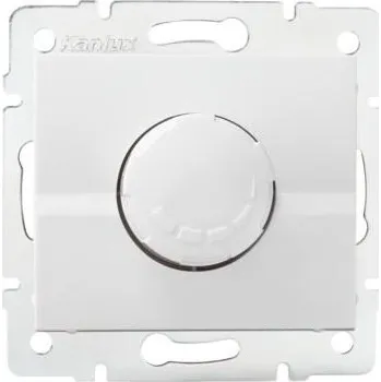 vypínač Kanlux Zapuštěný otočný stmívač bílý 25082