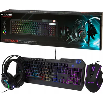 Sada klávesnice a myši Blow černá