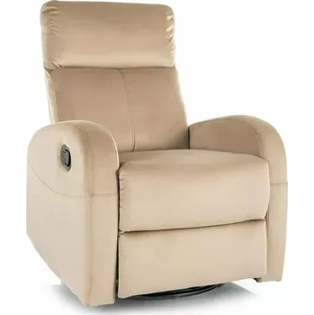 Křeslo Polohovací houpací křeslo OLIMP Velvet béžové