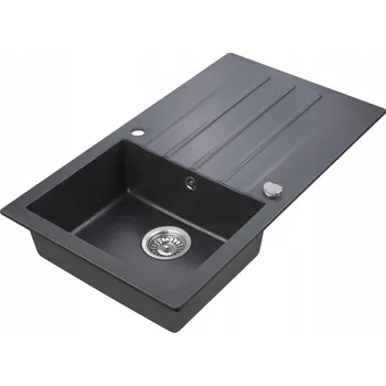 Granitový dřez Jednokomorový granitový dřez Moderno Annie černý